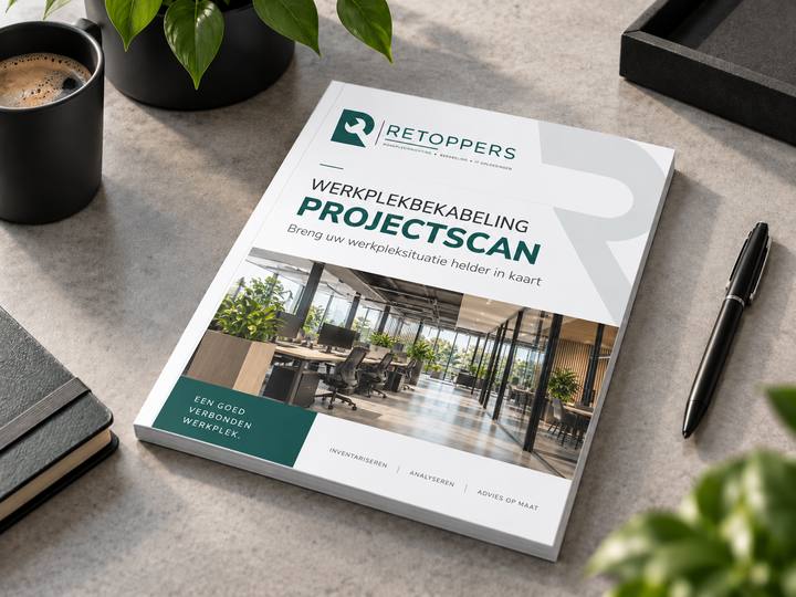 Projectscan werkplekbekabeling voor kantoor - Retoppers